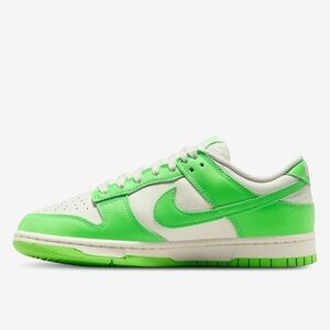 Women’s green and white Nike Dunks